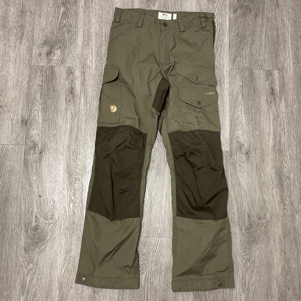 Fjallraven Pants Mens 29 Green Vidda Pro Trousers G-1000 Trekking Hiking Cargo